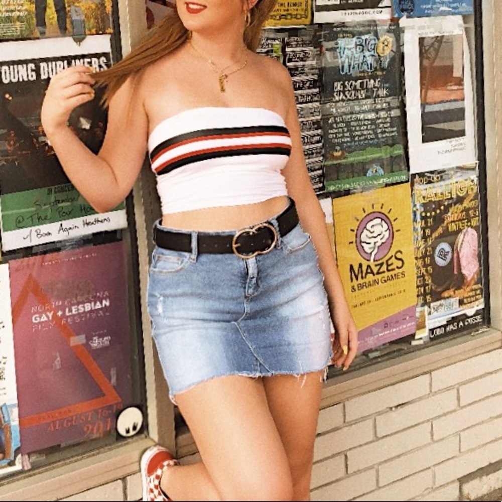 jean skirt